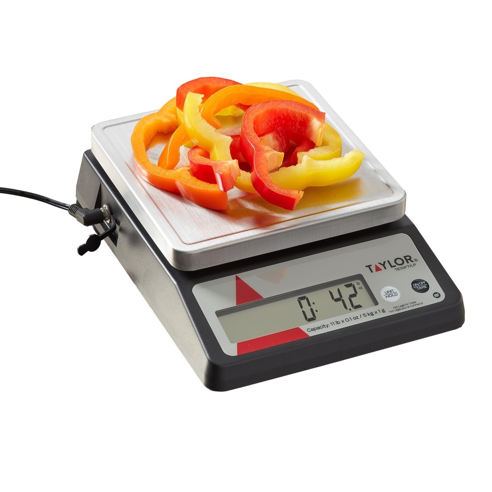 Digital Portion Control Scale, 11 lb Capacity, Tare & Hold Function, NSF