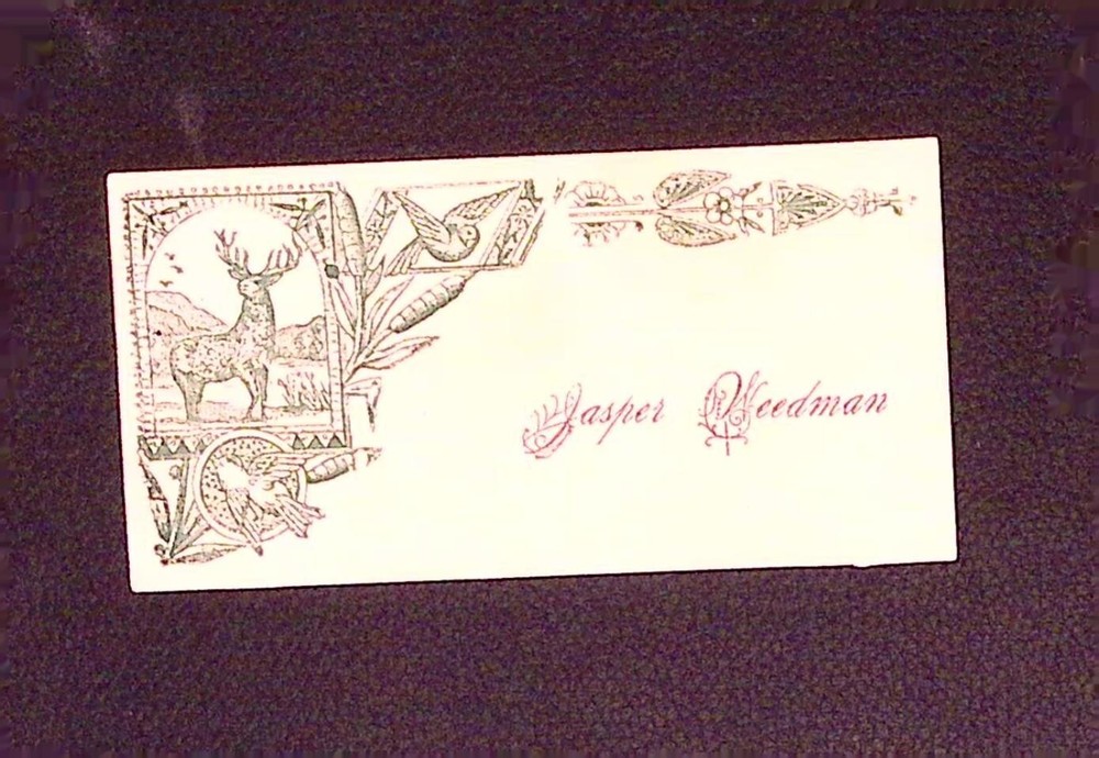 Jasper Weedman Vintage Name Card