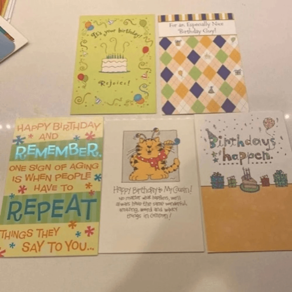 Assorted birthday Cards