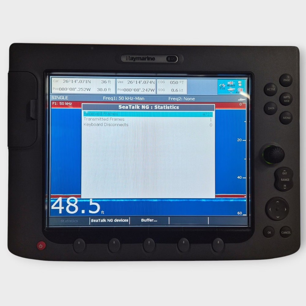 Raymarine E120 Classic Multifunction Display --E02013-- w/ Accessories - Tested