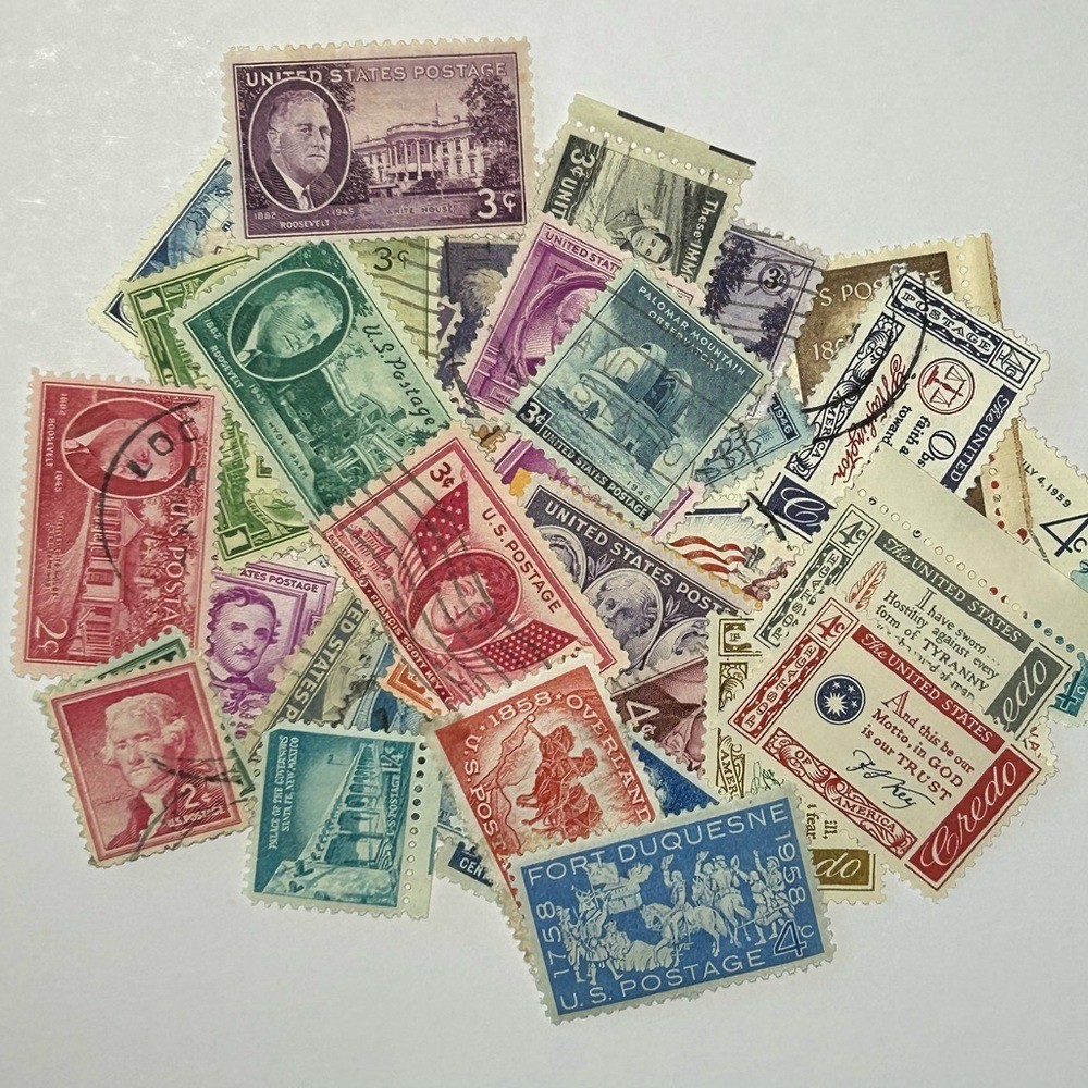 Vintage Postage Stamp Collection