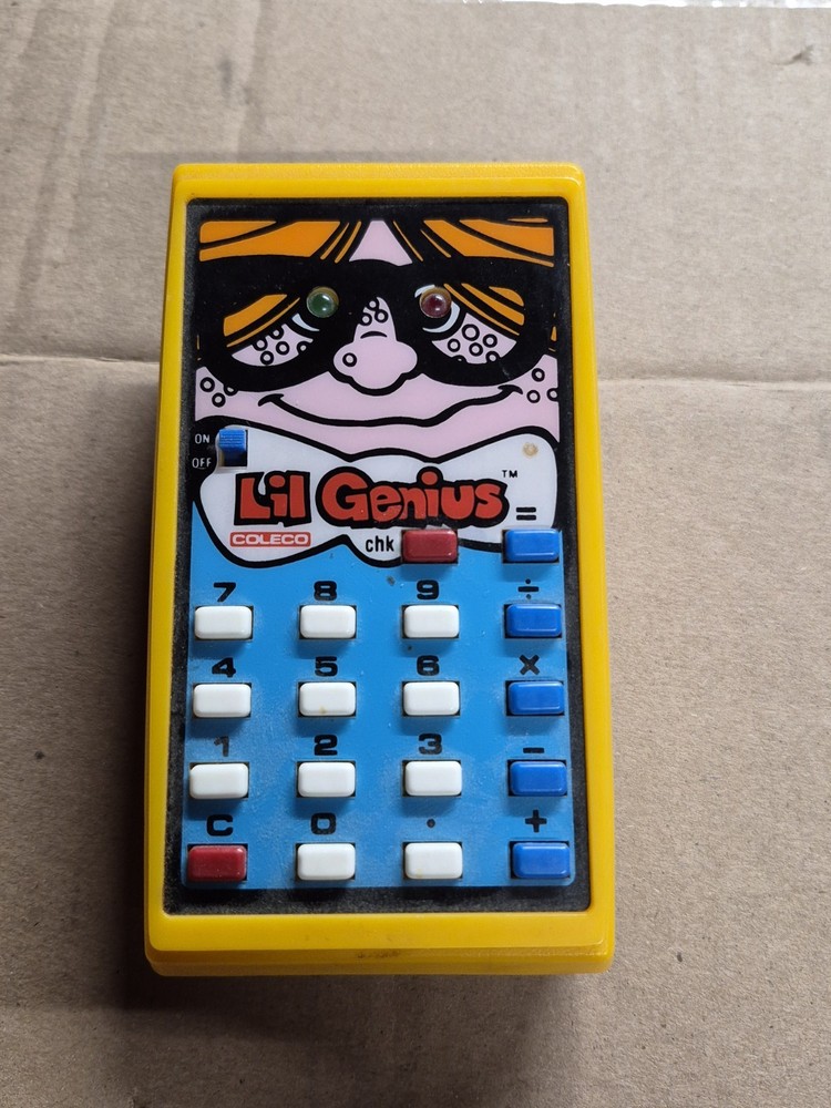 1978 Coleco Lil Genius Electronic Learning Calculator #2000 Tested Works