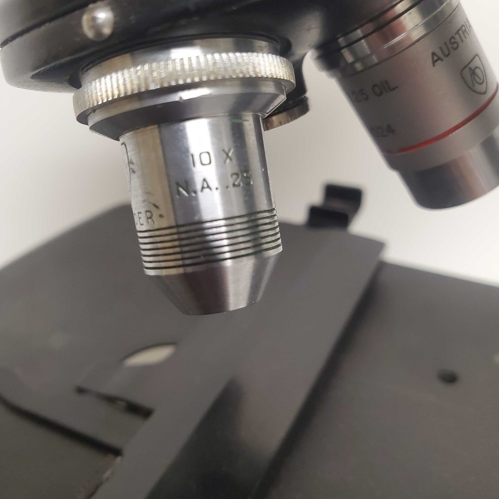 AO American Optical Spencer Series 4 Microscope, Made in U.S.A. AS-IS