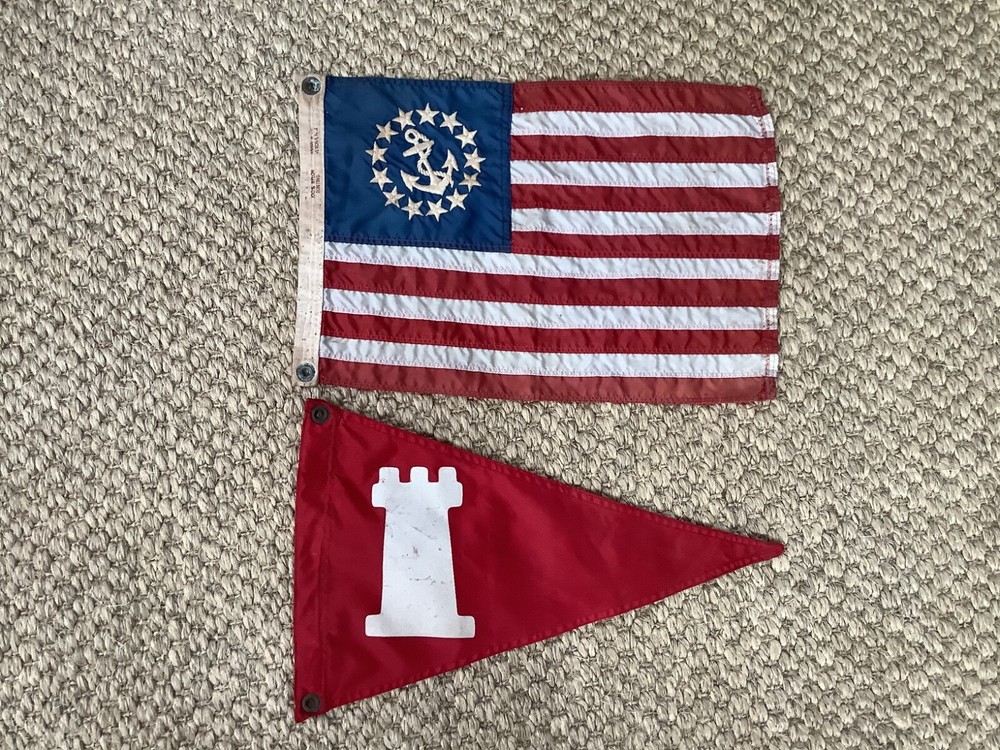 Two marine boating pennents