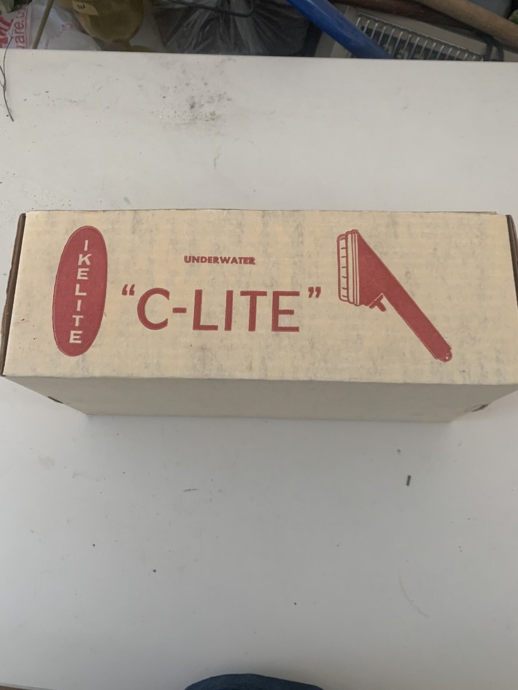 Vintage IKELITE 1050 C Lite Scuba Diving Underwater Flashlight Untested box27