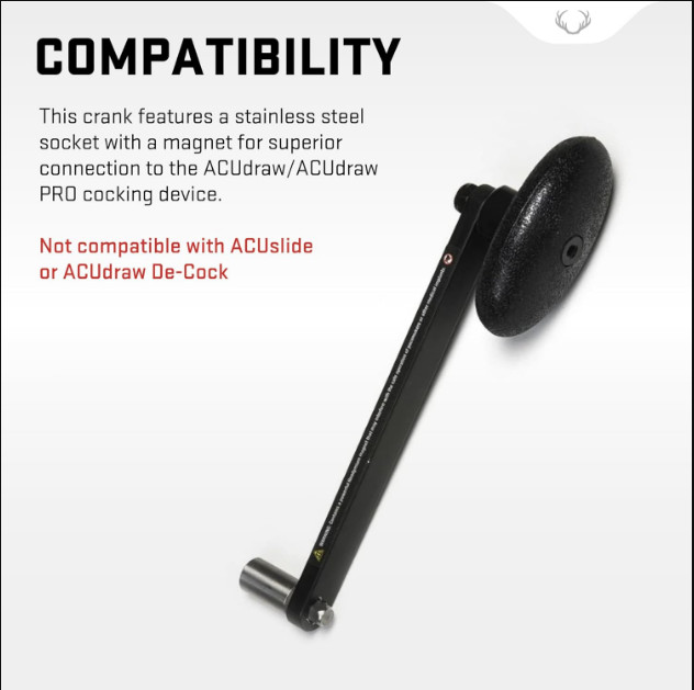 New ACUdraw Crossbow Crank Handle Replacement (HCA-430)