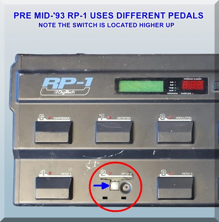 Digitech OEM Replacement Foot Pedal & Spring Set. BOTH versions.