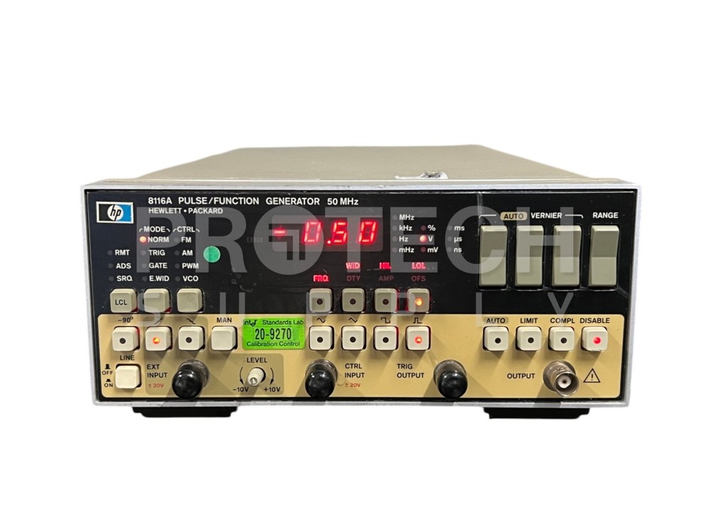 HP 8116A Pulse Function Generator 50MHz with WARRANTY