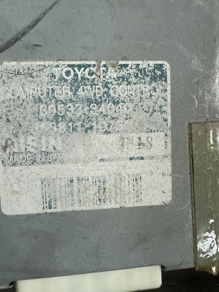 2003-2004 TOYOTA SEQUOIA Transmission TRANSFER CASE CONTROL MODULE 89533-34040