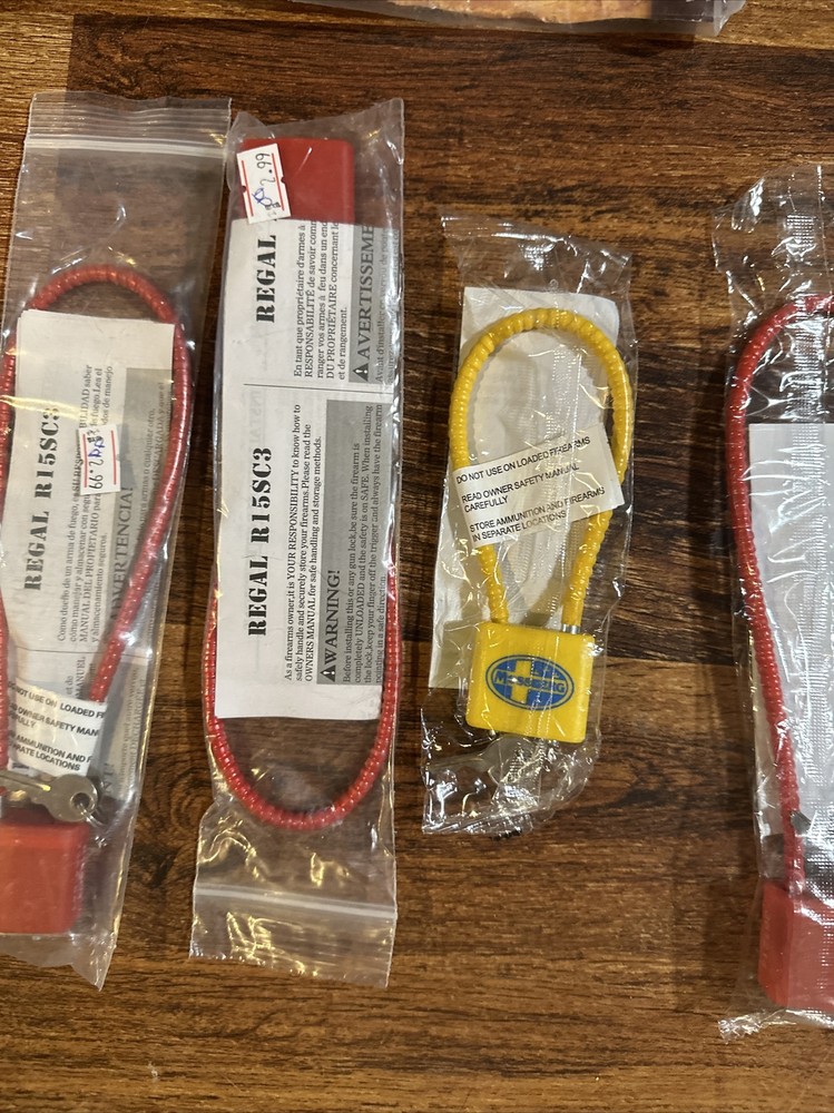 Cable Gun Lock Firearm Safety Lot