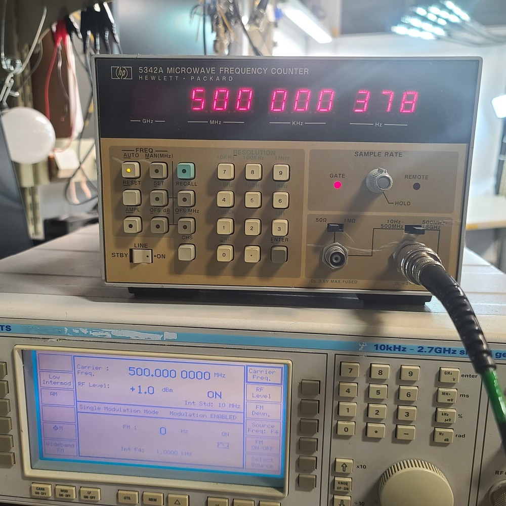 HP HEWLETT PACKARD 5342A 18GHz MICROWAVE FREQUENCY COUNTER