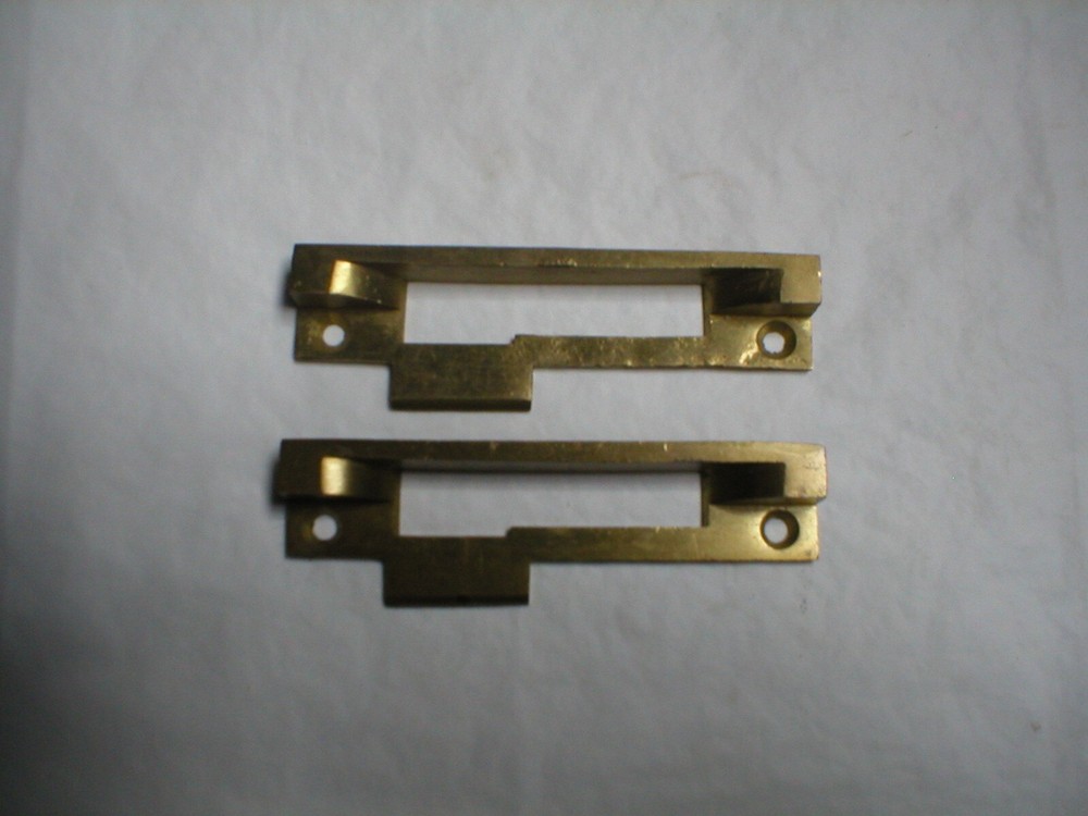 Antique Solid Brass Offset Striker Plate