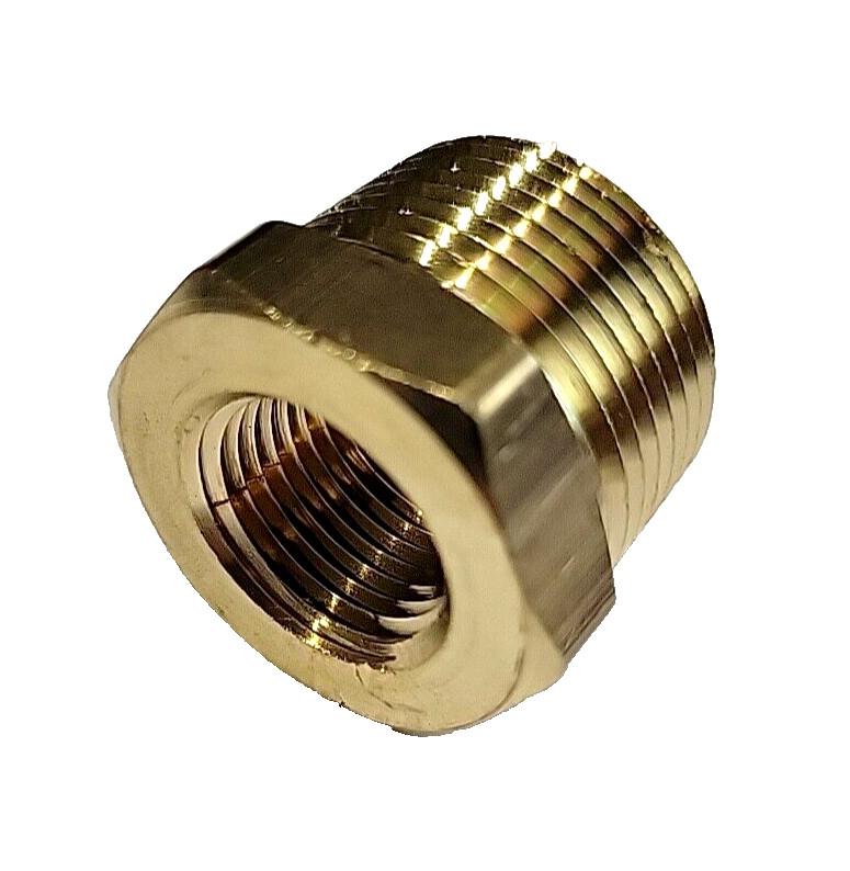 Brass 1" x 3/8" HEX REDUCING BUSHING USA NPT