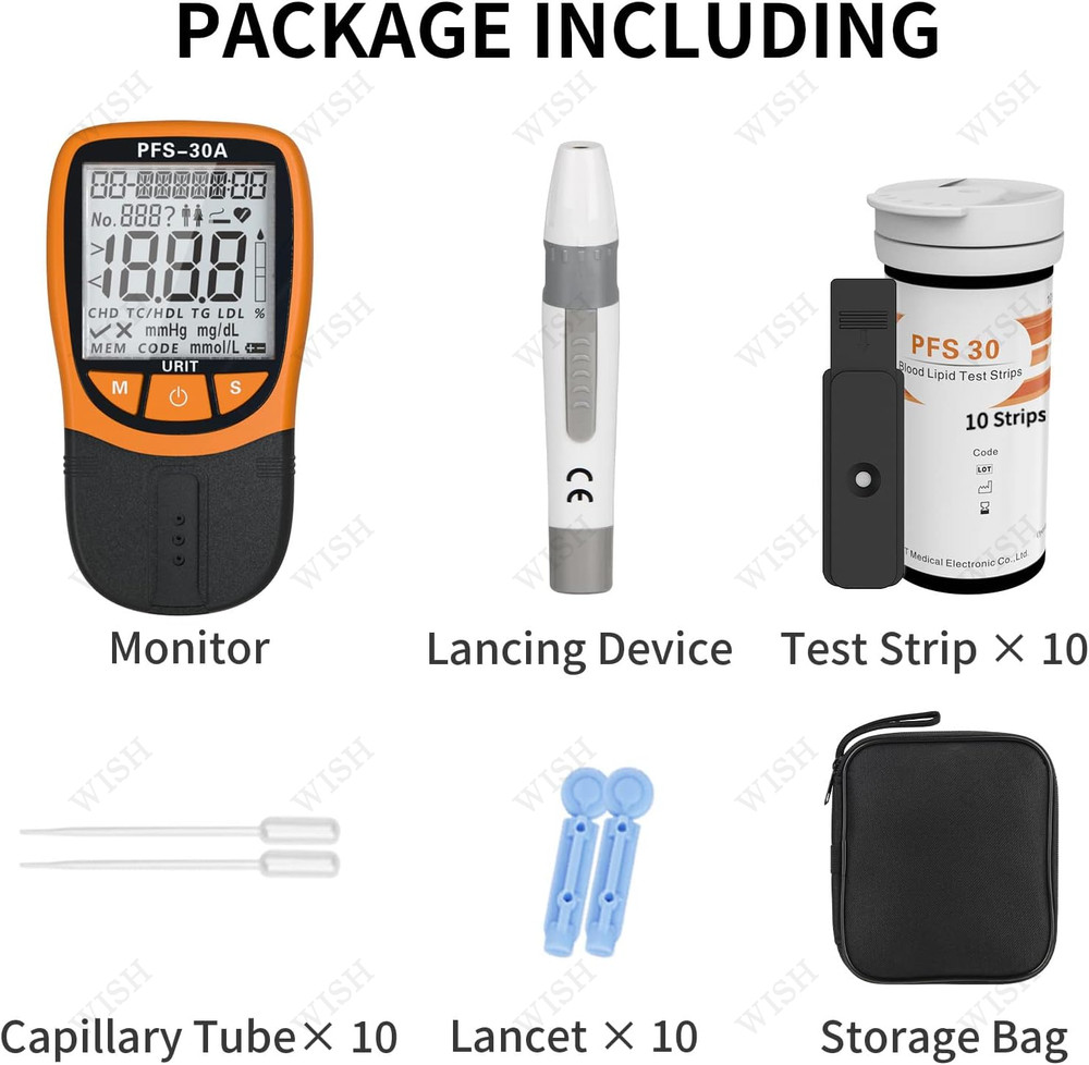 URIT 5-in-1 Lipid Analyzer：Precise Home Testing for Cholesterol & Triglycerides