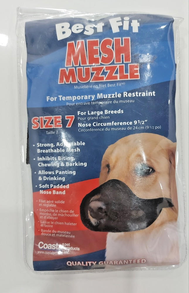 Coastal Pet Product Best Fit Mesh Muzzle Size 7