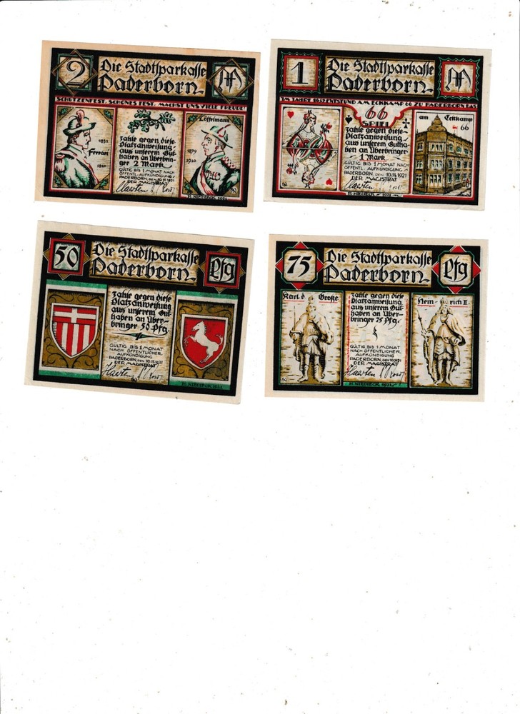 PADERBORN 4 NOTES 1921