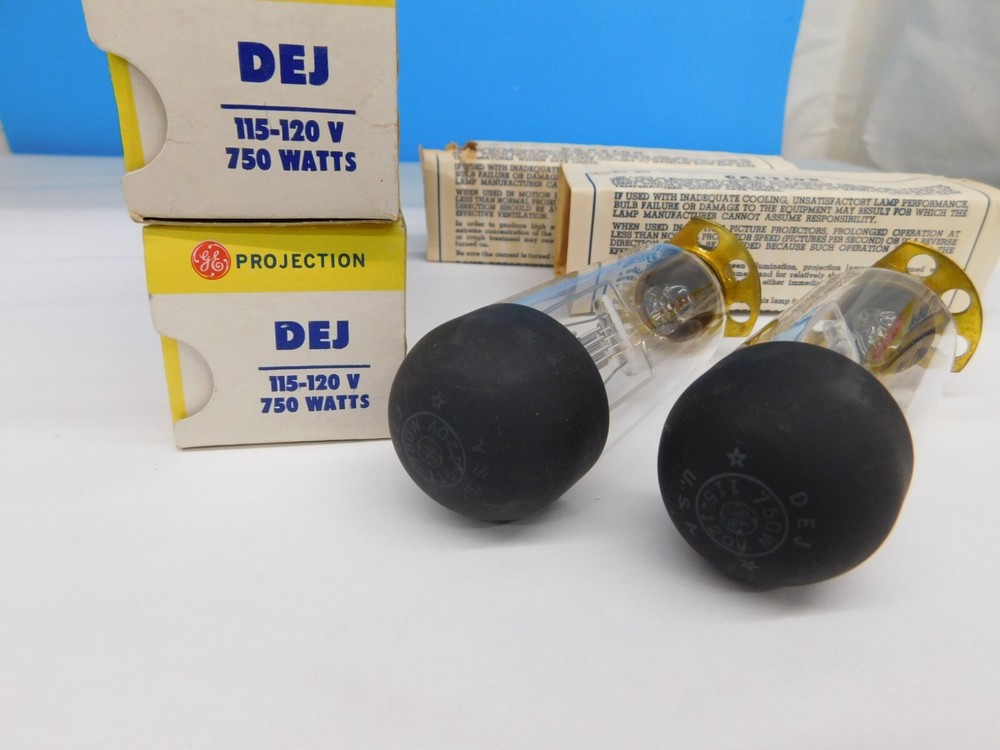 2pcs DEJ Projection Lamp Projector Bulb General Electric