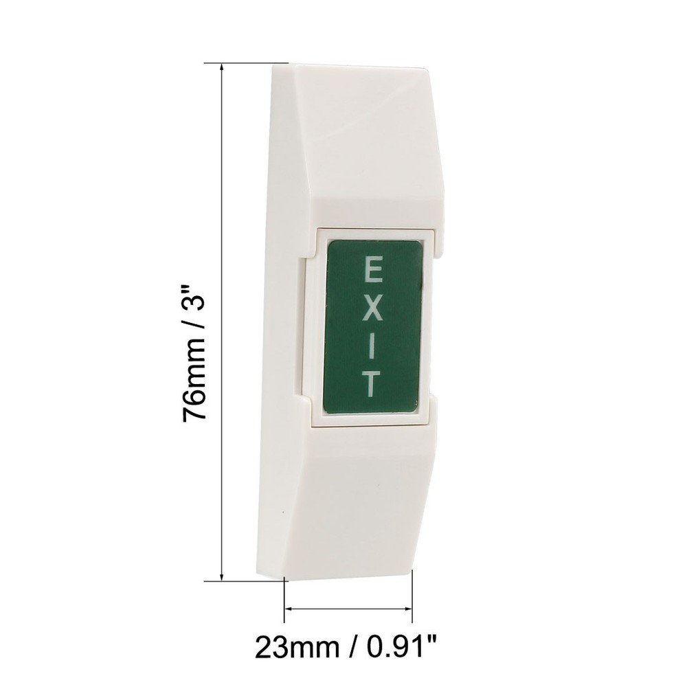 Mini Door Release Button Push to Exit Resettable NO/NC/COM Switch 36V 3A