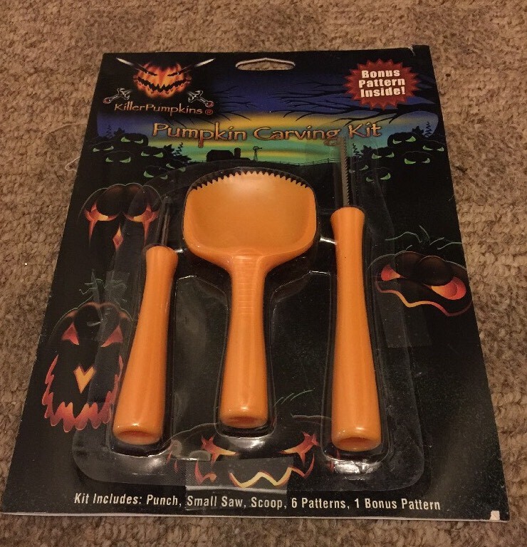 Halloween Killer Pumpkins Pumpkin Carving Kit With Tools & Pattern Book
