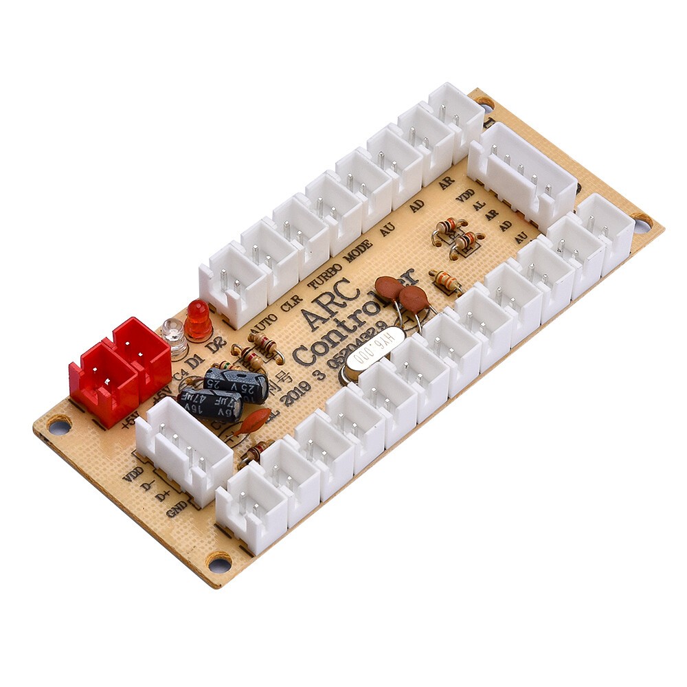 2 Sets Zero Delay USB Encoder For PC Arcade Joystick Buttons 5Pin Cables DIY US