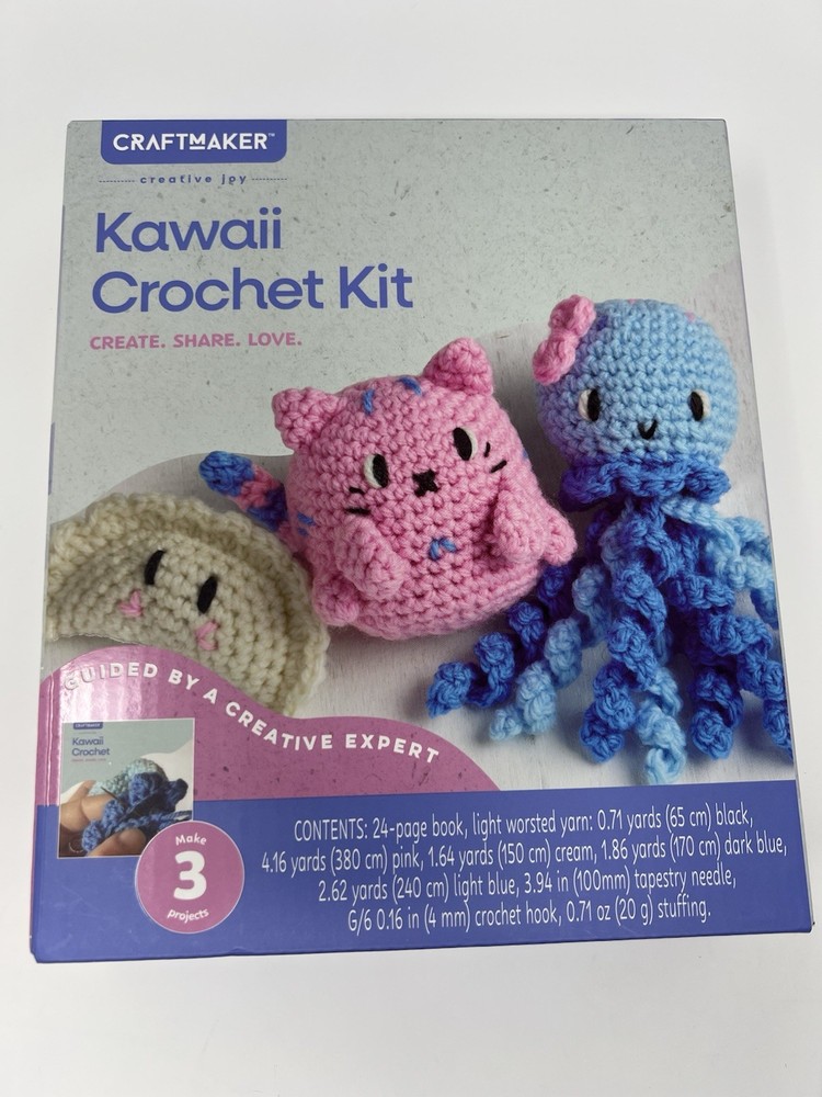 Craftmaker Kawaii Crochet Kit