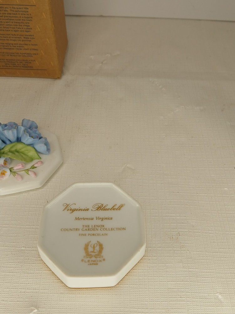 lenox bule bell trinket box