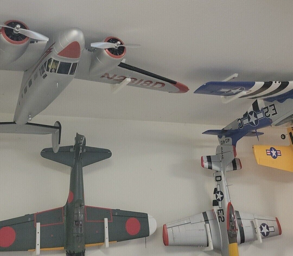 RC Airplane Hanger Ceiling Mount Wall Bracket for Hanging Medium & Large Planes