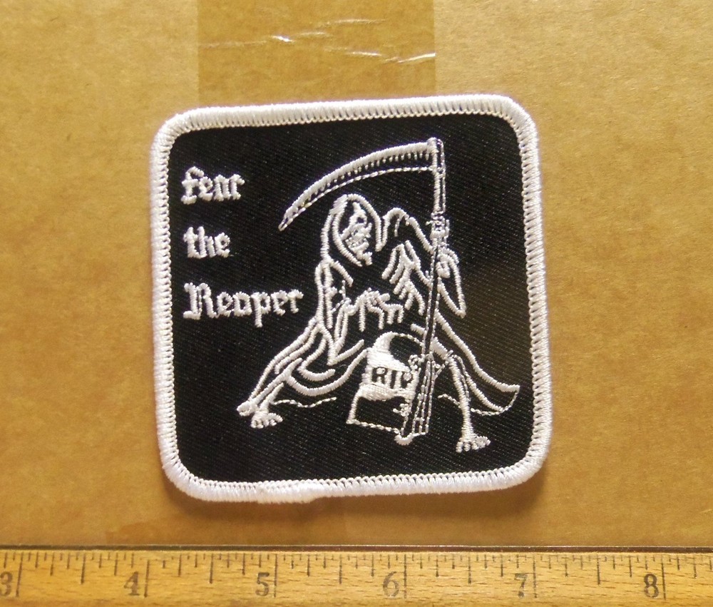 Fear the Reaper Embroidered Patch