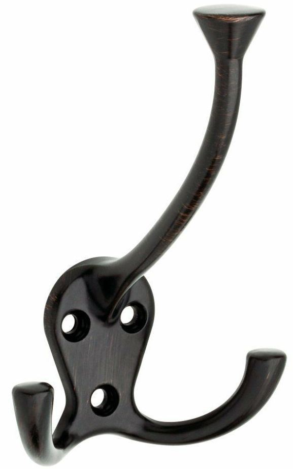 Flared Tri Hook in Venetian Bronze - 4 5/16"