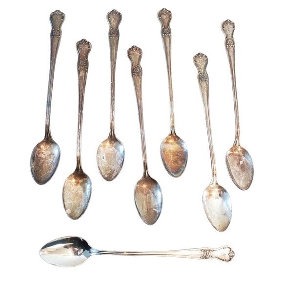 86 Pcs Old Company Silver-plate 1950 No Monogram Floral Pattern Flatware Mix