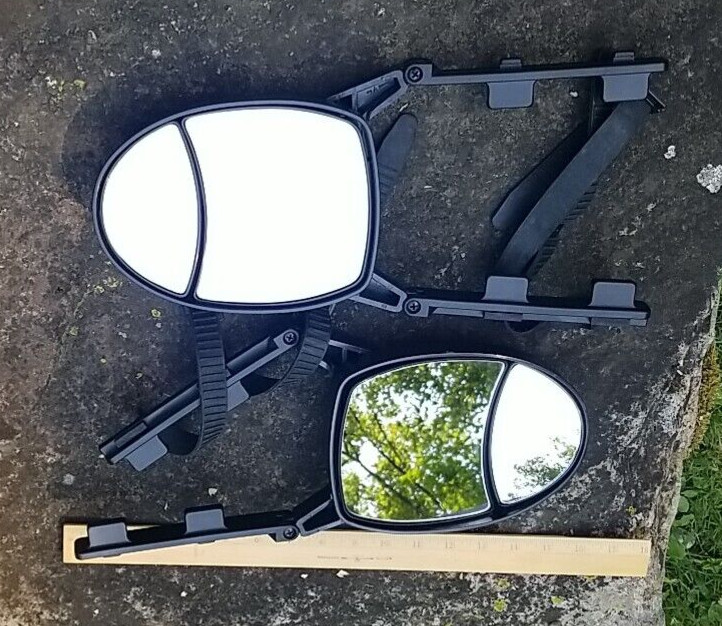 2 Universal Sideview Mirror Extenders - Strap-On - Preowned - See Photos