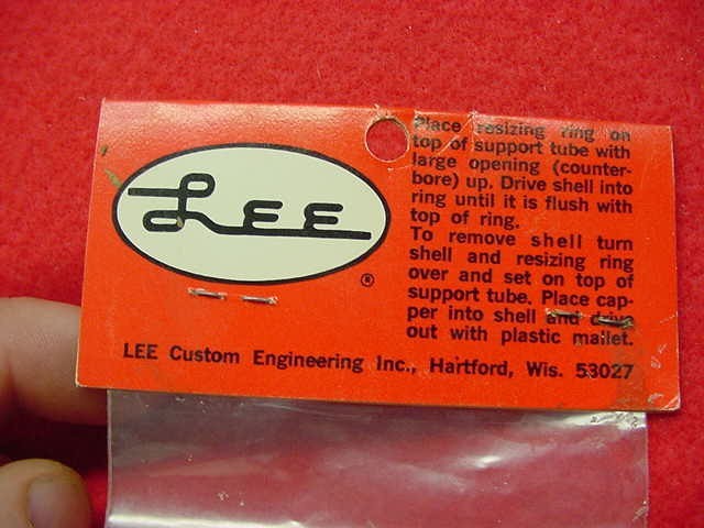 Lee- Sizing Ring- 12 gauge- #80912- New !!