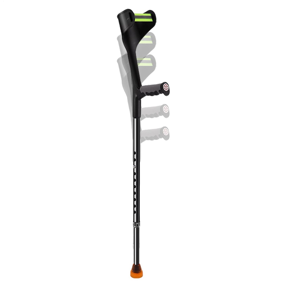 1PC Forearm Crutches Lightweight Foldable Forearm Crutch Comfortable Grip