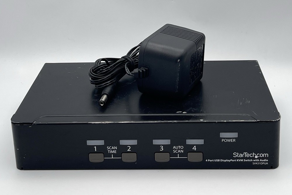 Startech.com SV431DPUA 4 Port USB DP KVM Switch W/ AC Adapter