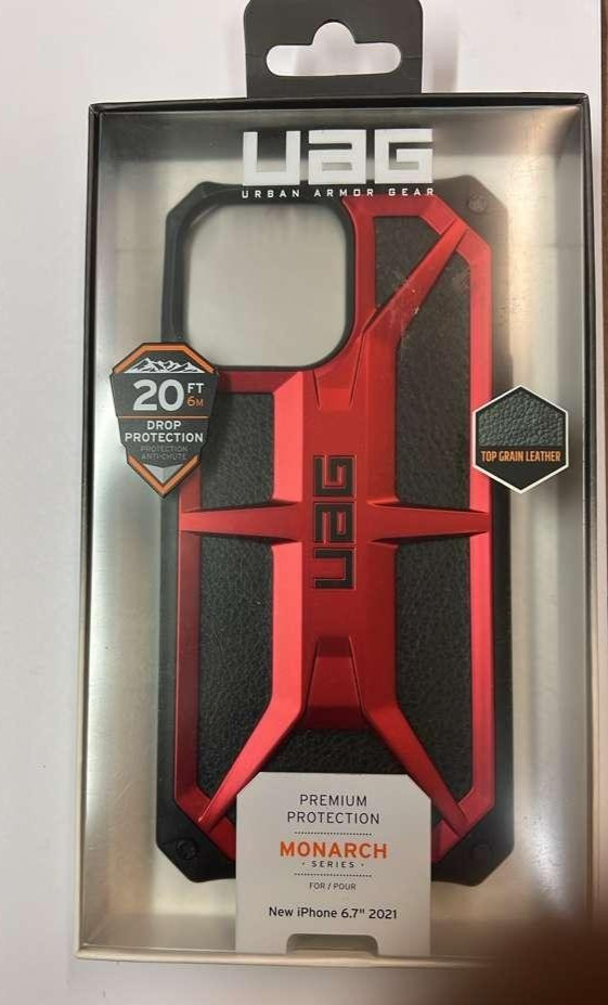 UAG Drop Proof Protection Back Case for Apple iPhone 13 Pro Max Crimson