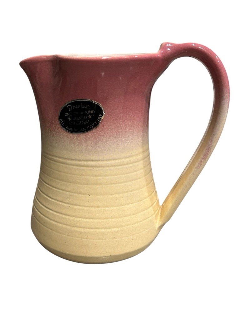 Drayden Handcrafted Ceramic Pottery Pitcher Two Tone Granite Glaze