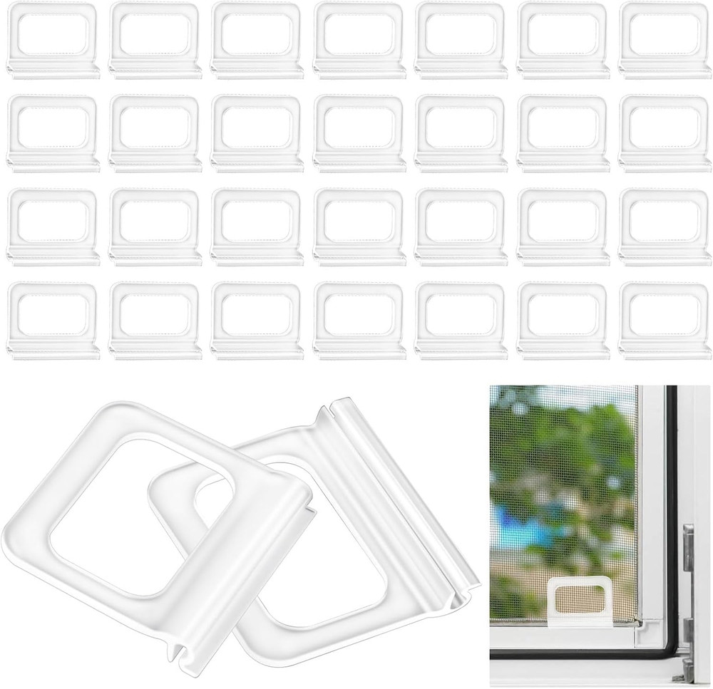 Window Screen Pull Tabs 30 Pack Replacement Universal Spline Channel Pull Lift T