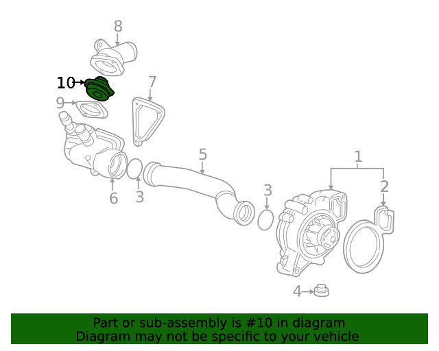 Genuine GM Engine Coolant Thermostat 12622410