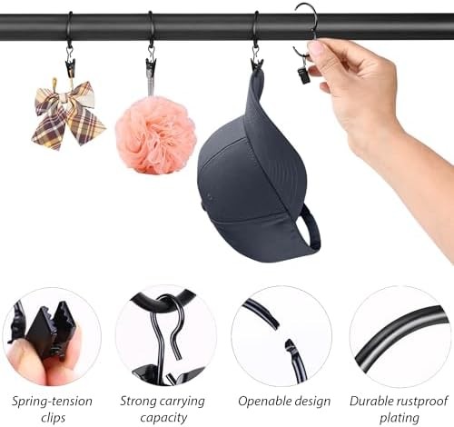 Openable Metal Curtain Rings Set