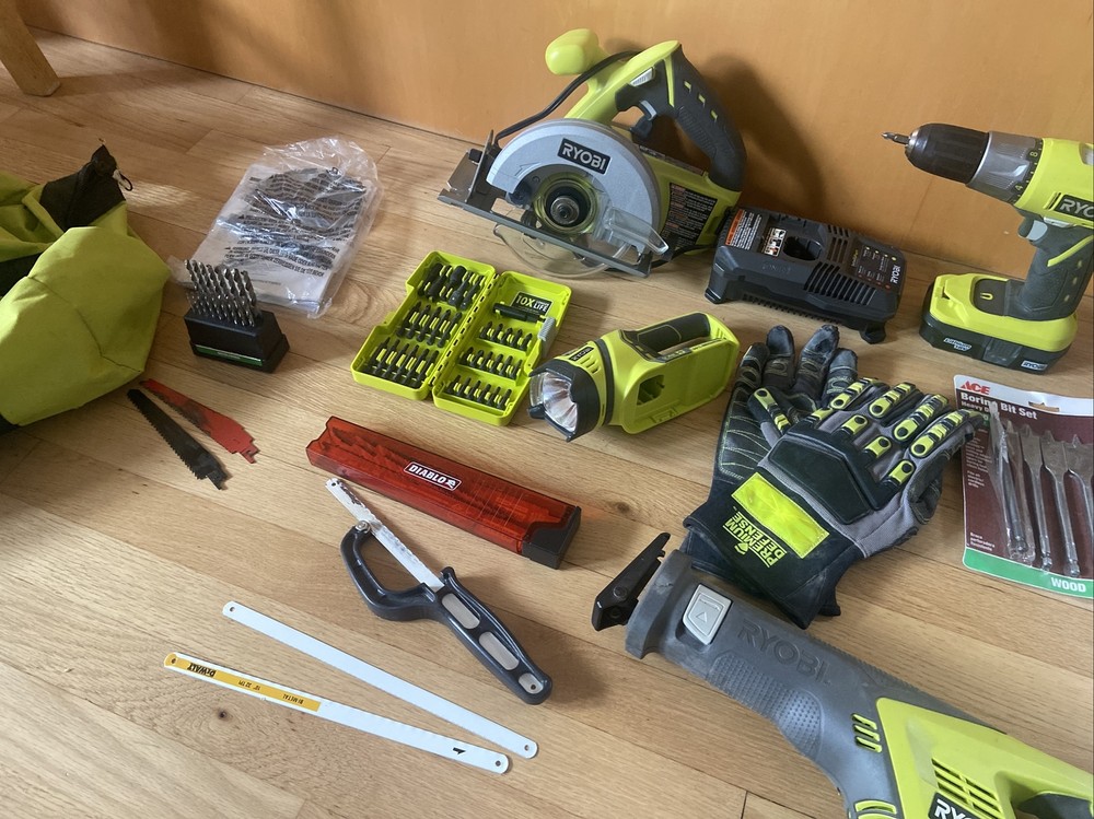 Ryobi One Lot Combo Kit Tools New