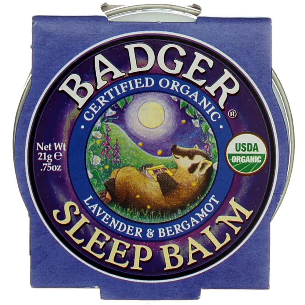 4 Pack Badger Sleep Balm Tin, Lavender & Bergamot, 0.75 oz