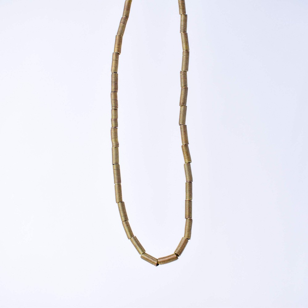 Brass Color Coil Beads Ethiopia