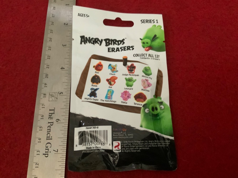 Series 1 Angry Birds Character Erasers