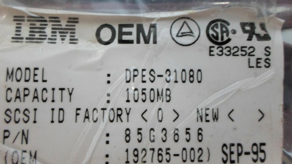 IBM OEM DPES-31080 1050MB Controller Board