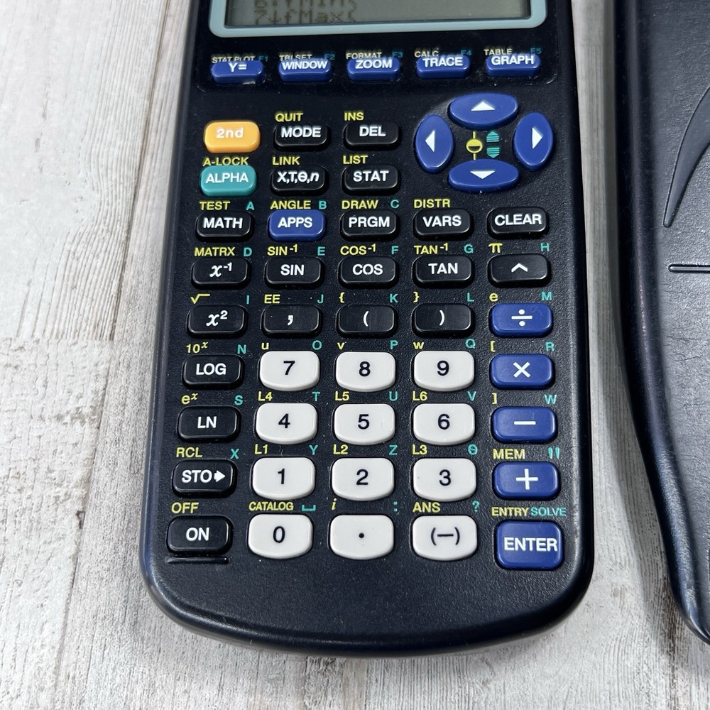 Texas Instruments TI-83 Plus Black Graphing Calculator Tested Works