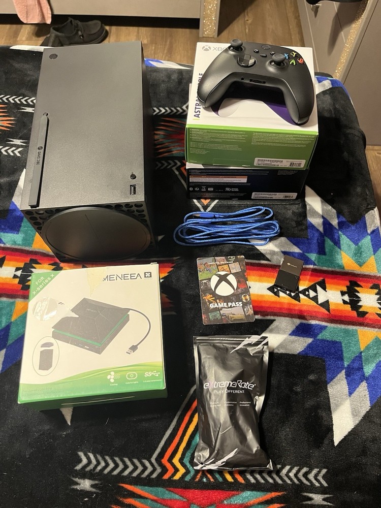 Microsoft Xbox Series X Bundle w/ 3 Controllers & Seagate Expansion Card