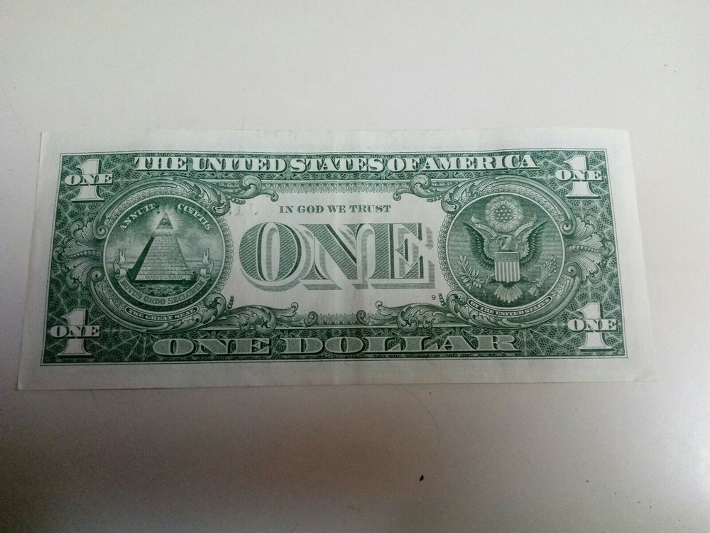 2017 Federal Reserve Note. Inking Error.