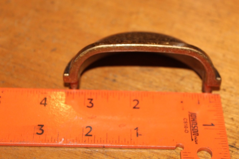 Vintage KBC 2006 Brass Bronze Bin Apothecary Cupboard Drawer Pull L-21