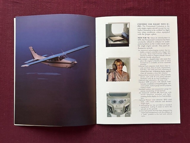 Cessna Pressurized Centurion brochure 1982