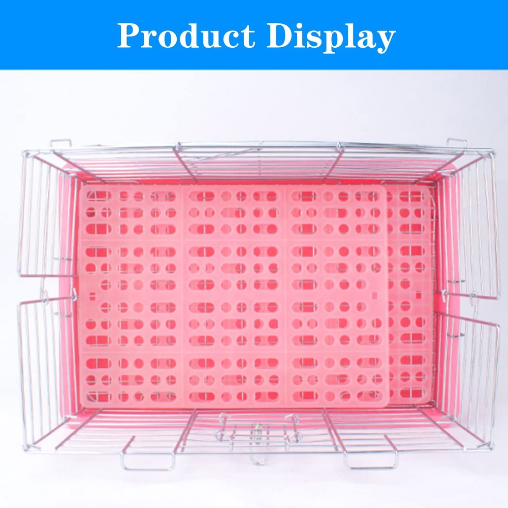12 Durable Plastic Rabbit Cage Mats with Snap Joints – Foot Rest Pads